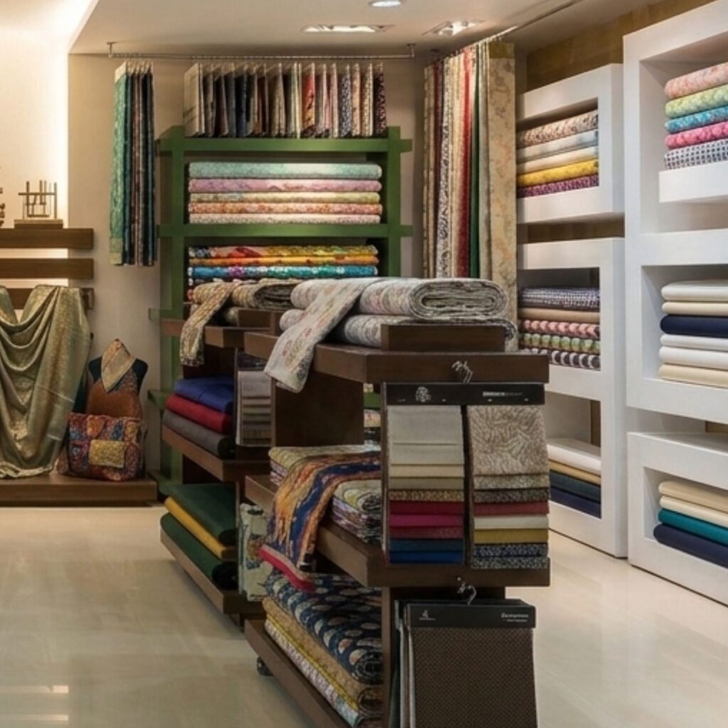 sampling fabric showroom retail  ready samples